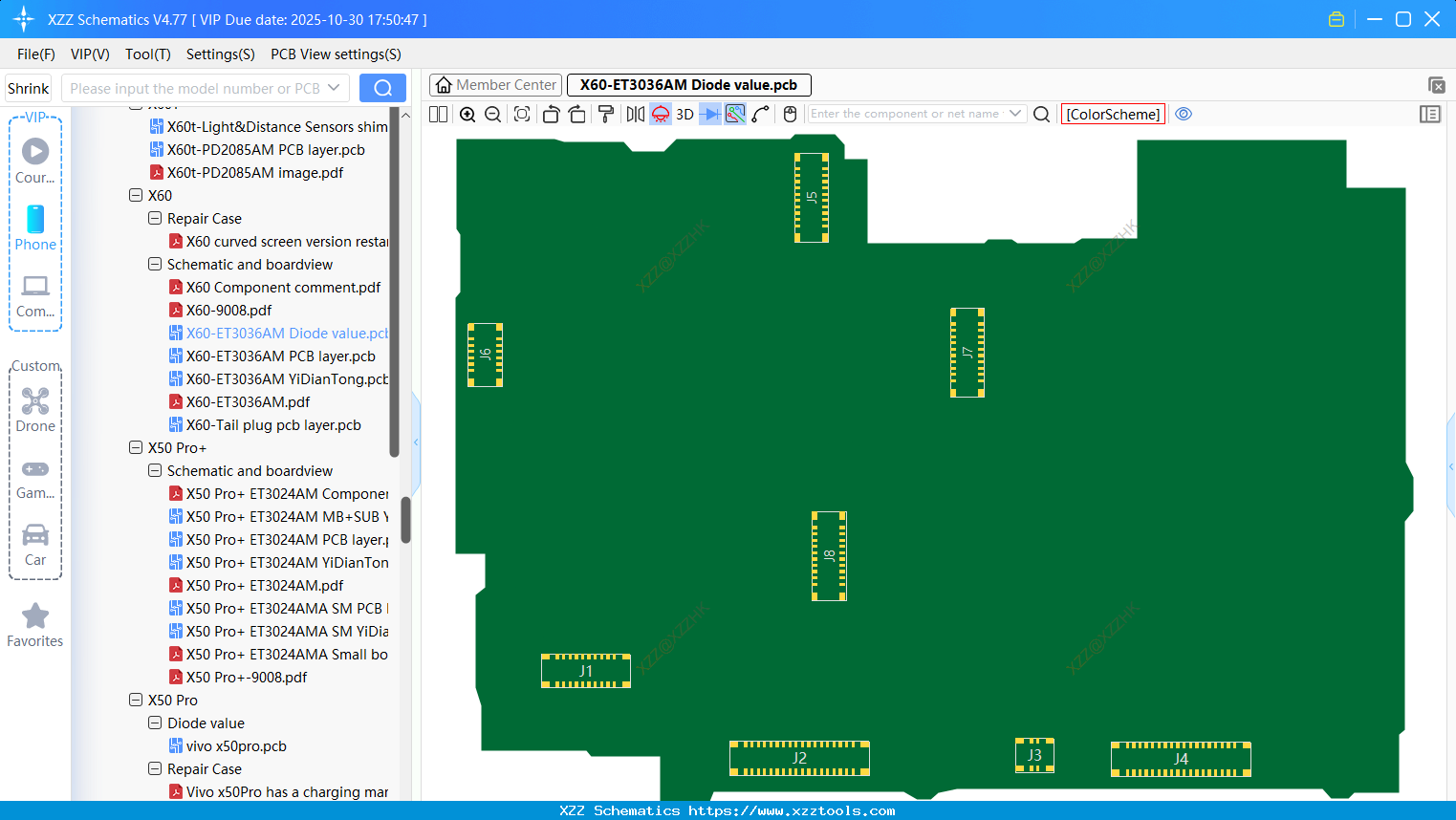 VIVO X60-ET3036AM Diode Value